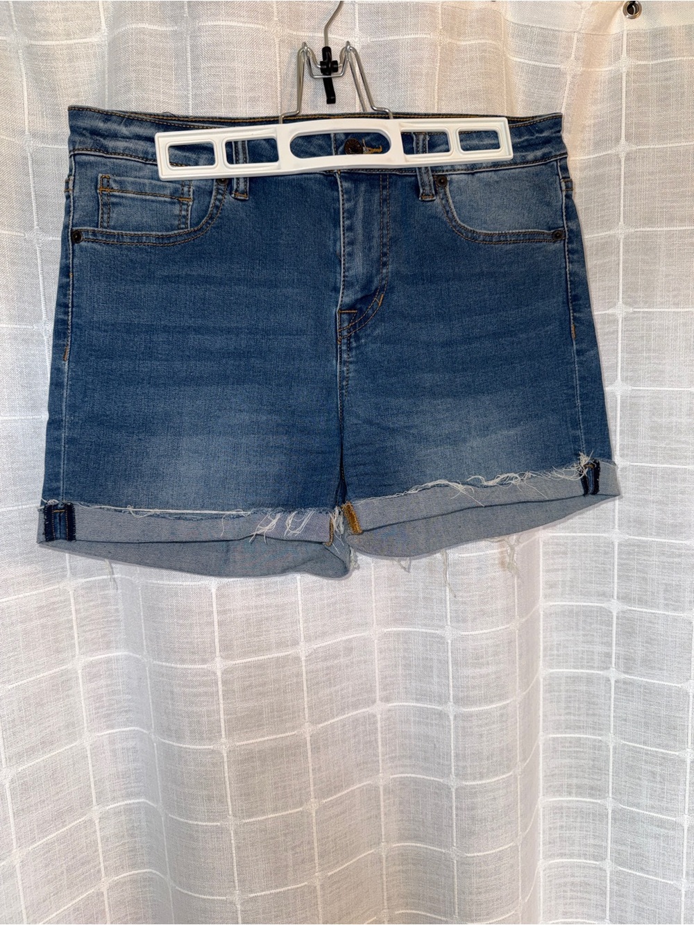Buffalo David Bitton Dark Blue Denim Cuffed Shorts
